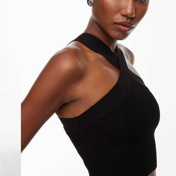 Babaton Sculpt Knit Criss Cross Cropped Tank - Picture 3 of 6